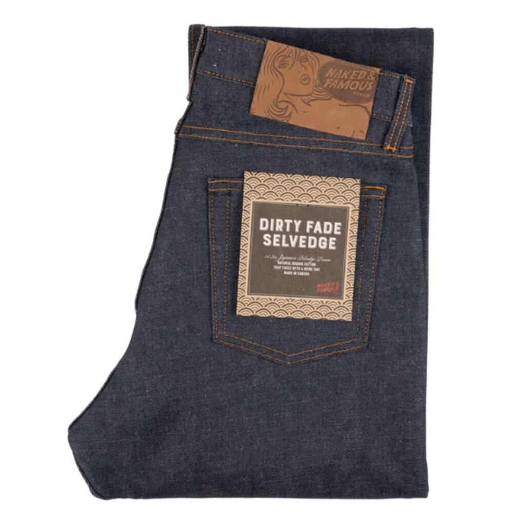 Naked and Famous True Guy Dirty Fade Selvedge NWT